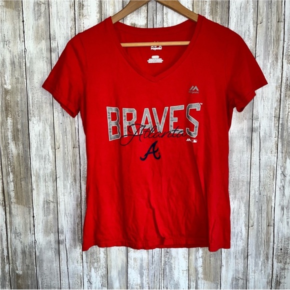 MLB Tops - MLB Atlanta Braves Red Tee